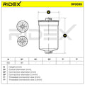 RIDEX 9F0035 Fuel filter