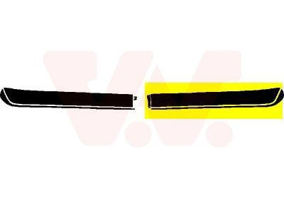 VAN WEZEL 5810505 Front splitter for VW Golf 1 left