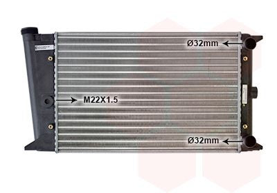 VAN WEZEL 58002004 Engine radiator for VW JETTA, SCIROCCO, GOLF