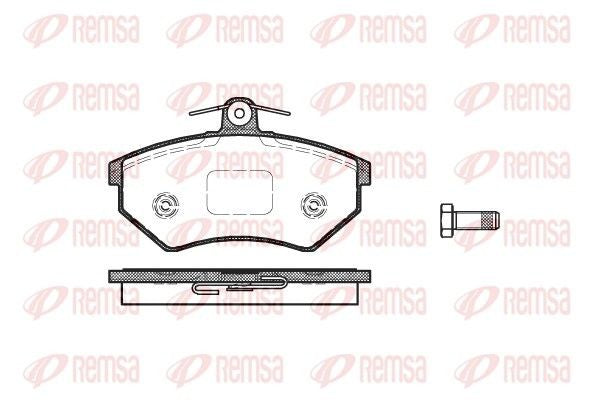 REMSA 0134.50 Bremsbelagsatz VW
