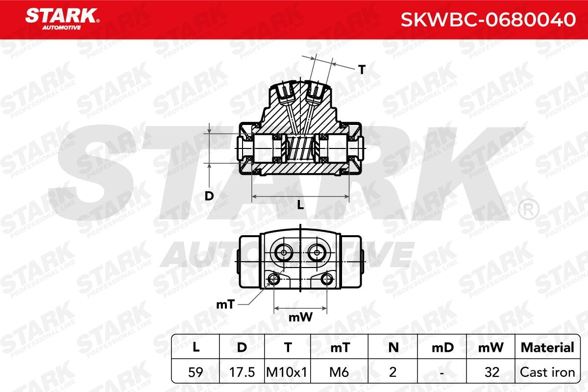 STARK SKWBC-0680040 Radbremszylinder